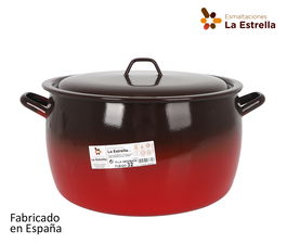 La Estrella Olla Abombada con Tapa 32 cm - 16 L (2 Unidades)
