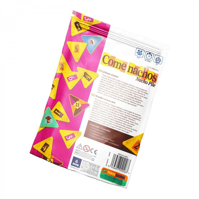 Devir - Juego de Mesa Come Nachos para 2 a 6 Jugadores, Edad Recomendada +7 Años, Partidas Rápidas de 20 Minutos
