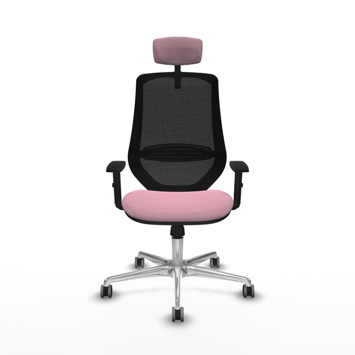 PIQUERAS Y CRESPO Silla de oficina Mardos con mecanismo Sincro, Rosa y Negro PIQUERAS Y CRESPO Silla de oficina Mardos con mecanismo Sincro, Rosa y Negro