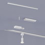 Philips Easylink Tapa Final Blanca, 2 Unidades, Compatible con Sistema de Rieles Easylink, 35 x 19 x 17 mm