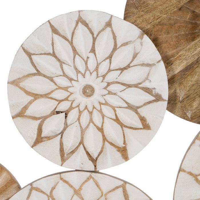 Ixia Mural de Pared Blanco-Natural 100 x 60 cm
