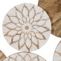 Ixia Mural de Pared Blanco-Natural 100 x 60 cm