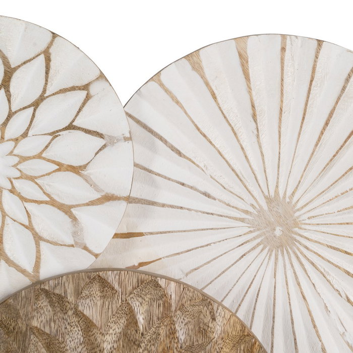 Ixia Mural de Pared Blanco-Natural 100 x 60 cm