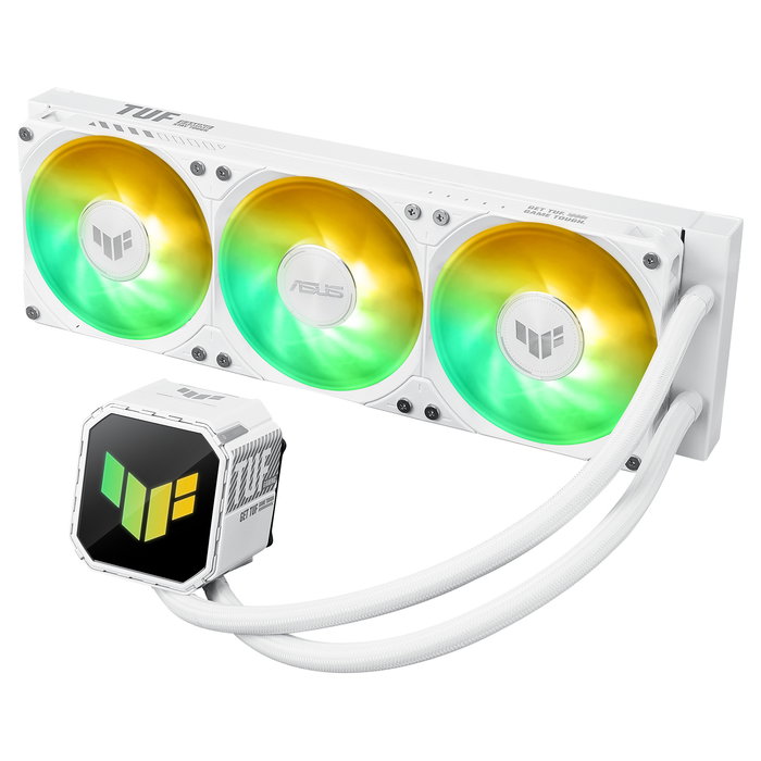 ASUS TUF Gaming LC III 360 ARGB White Edición Refrigeración Líquida AIO CPU Compatible con AM5, AM4, LGA 1700, 1200, 1851 - Ventiladores 12 cm PWM Blanco