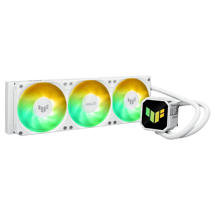 ASUS TUF Gaming LC III 360 ARGB White Edición Refrigeración Líquida AIO CPU Compatible con AM5, AM4, LGA 1700, 1200, 1851 - Ventiladores 12 cm PWM Blanco