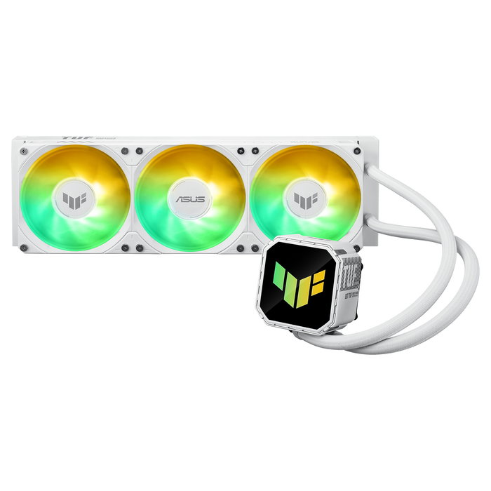 ASUS TUF Gaming LC III 360 ARGB White Edición Refrigeración Líquida AIO CPU Compatible con AM5, AM4, LGA 1700, 1200, 1851 - Ventiladores 12 cm PWM Blanco