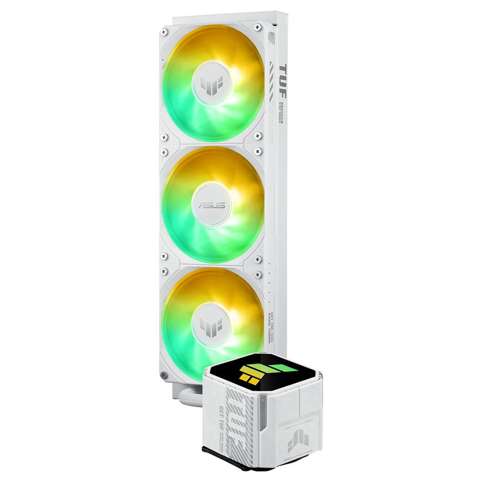 ASUS TUF Gaming LC III 360 ARGB White Edición Refrigeración Líquida AIO CPU Compatible con AM5, AM4, LGA 1700, 1200, 1851 - Ventiladores 12 cm PWM Blanco