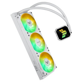 ASUS TUF Gaming LC III 360 ARGB White Edición Refrigeración Líquida AIO CPU Compatible con AM5, AM4, LGA 1700, 1200, 1851 - Ventiladores 12 cm PWM Blanco