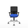 PIQUERAS Y CRESPO Silla de oficina Yunquera con mecanismo Sincro, Azul y Negro