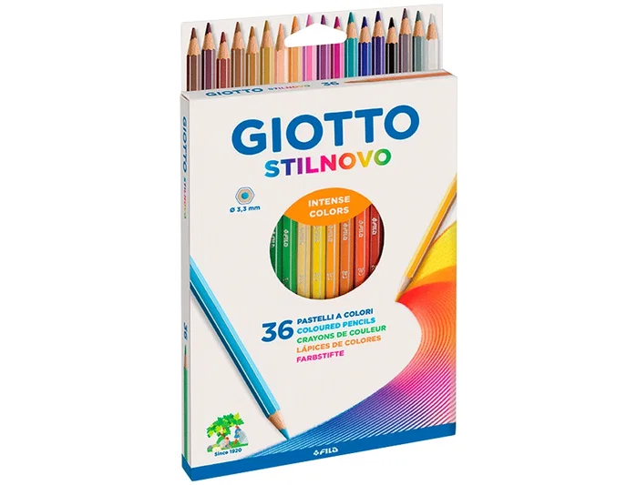 GIOTTO Stilnovo Estuche de 36 Lápices de Colores Surtidos