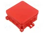 SIMET FASTBOX Caja de conexiones roja 85x85x40mm