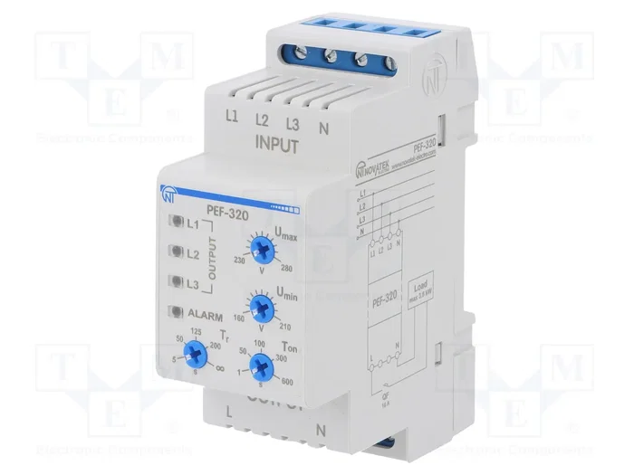 NOVATEK ELECTRO PEF-320 Relé de monitorización de tensión 3 x 400V AC NOVATEK ELECTRO PEF-320 Relé de monitorización de tensión 3 x 400V AC