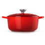 Le Creuset Brasier olla cacerola 22 cm 3.3 L rojo, hierro fundido esmaltado, apto para inducción, horno y lavavajillas