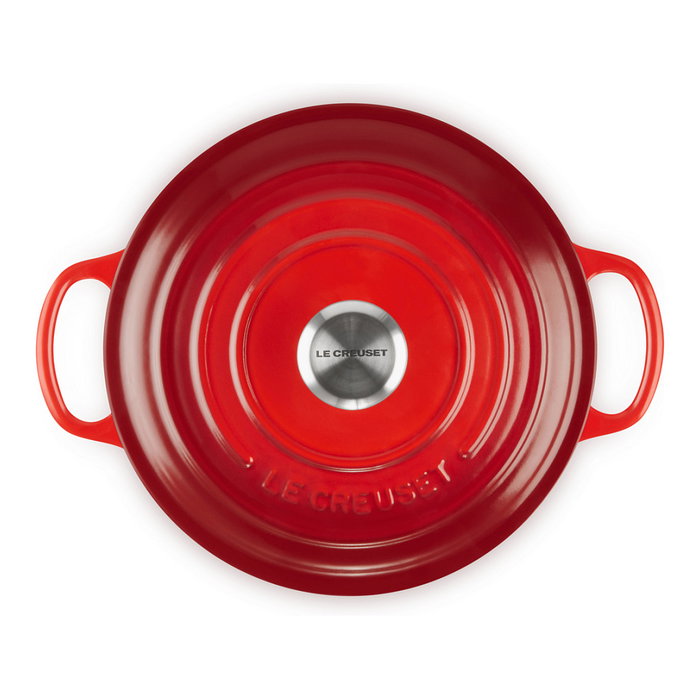 Le Creuset Signature Cazuela redonda 22 cm cerise