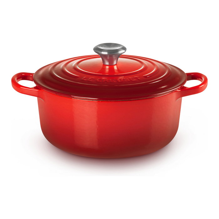 Le Creuset Signature Cazuela redonda 22 cm cerise