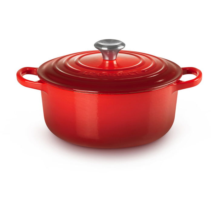 Le Creuset Brasier olla cacerola 22 cm 3.3 L rojo, hierro fundido esmaltado, apto para inducción, horno y lavavajillas Le Creuset Brasier olla cacerola 22 cm 3.3 L rojo, hierro fundido esmaltado, apto para inducción, horno y lavavajillas