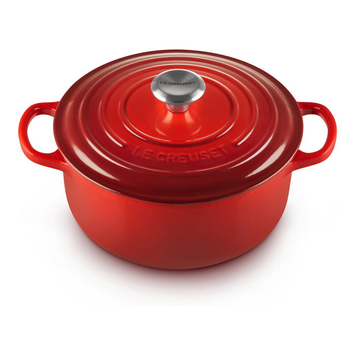 Le Creuset Signature Cazuela redonda 22 cm cerise