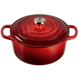 Le Creuset Signature Asador redondo 22 cm rojo cereza