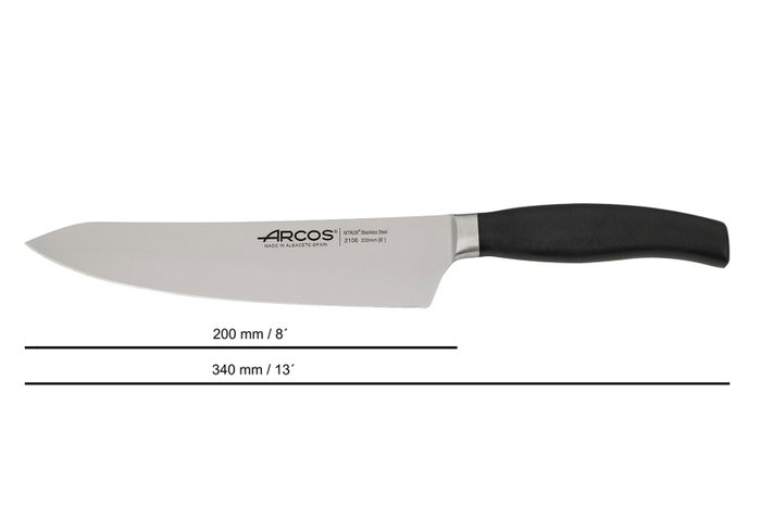 ARCOS Cuchillo Cocinero M/POLI Hoja Inox 200 mm