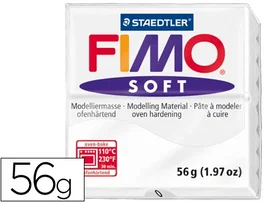 Staedtler Pasta de modelar Fimo Soft 57g Blanda Color Blanco