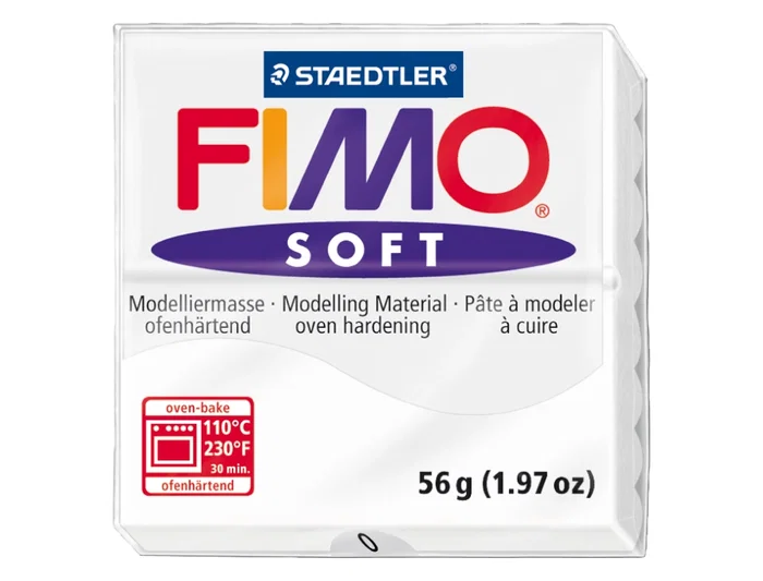 Staedtler Pasta de modelar Fimo Soft 57g Blanda Color Blanco