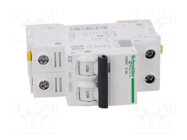 SCHNEIDER ELECTRIC Interruptor magnetotérmico ACTI9 iC60H 2A 2P Curva C SCHNEIDER ELECTRIC Interruptor magnetotérmico ACTI9 iC60H 2A 2P Curva C