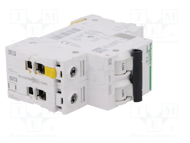 SCHNEIDER ELECTRIC Interruptor magnetotérmico ACTI9 iC60H 2A 2P Curva C SCHNEIDER ELECTRIC Interruptor magnetotérmico ACTI9 iC60H 2A 2P Curva C