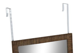 DKD Home Decor Espejo Scandi Natural Beige 2 x 125 x 35 cm Simil Ratán (4 Unidades)