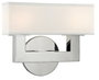 DKD Home Decor Lámpara Aplique Metal 25x14x24 Plateado y Blanco