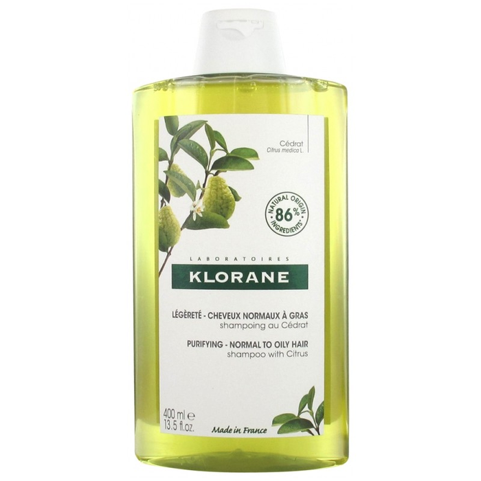 Klorane A LA CIDRA Champú Ligero para Cabello Normal/Graso 400 ml