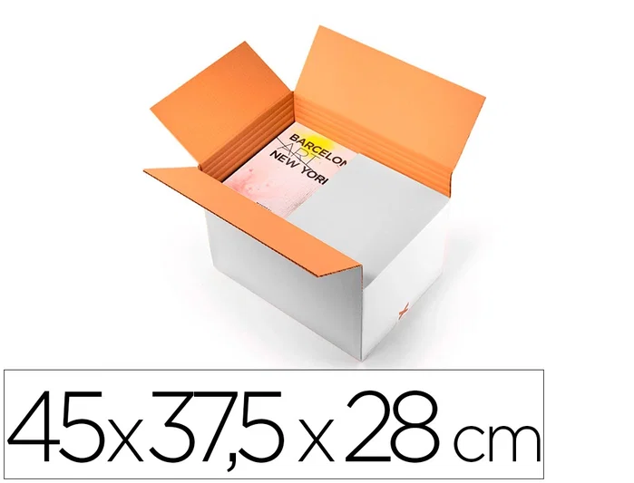 Q-connect Caja para embalar ultra resistente regulable en altura blanco 450x280x375 mm Q-connect Caja para embalar ultra resistente regulable en altura blanco 450x280x375 mm