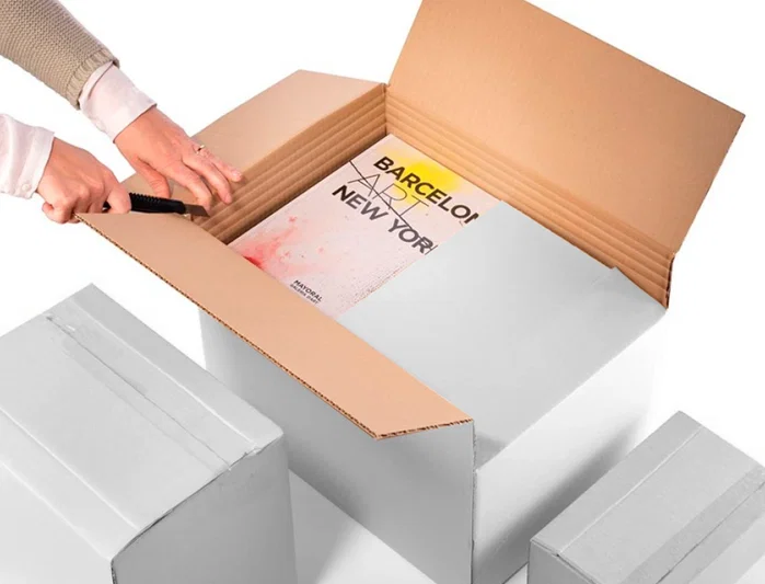 Q-connect Caja para embalar ultra resistente regulable en altura blanco 450x280x375 mm Q-connect Caja para embalar ultra resistente regulable en altura blanco 450x280x375 mm