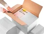 Q-connect Caja para embalar ultra resistente regulable en altura blanco 450x280x375 mm