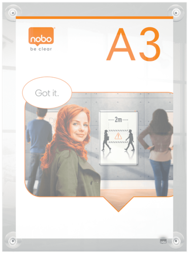Nobo Portapóster Acrílico Transparente A3 Nobo Portapóster Acrílico Transparente A3