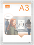 Nobo Portapóster Acrílico Transparente A3
