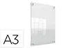 Nobo Marco Porta Anuncios Acrílico Transparente Mural Removible DIN A3 Sin Marco 348x24x471 mm