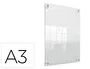 Nobo Marco Porta Anuncios Acrílico Transparente Mural Removible DIN A3 Sin Marco 348x24x471 mm