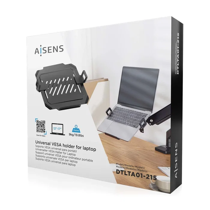 Aisens Soporte Universal para Portátil de 12-17 Pulgadas, Negro Aisens Soporte Universal para Portátil de 12-17 Pulgadas, Negro