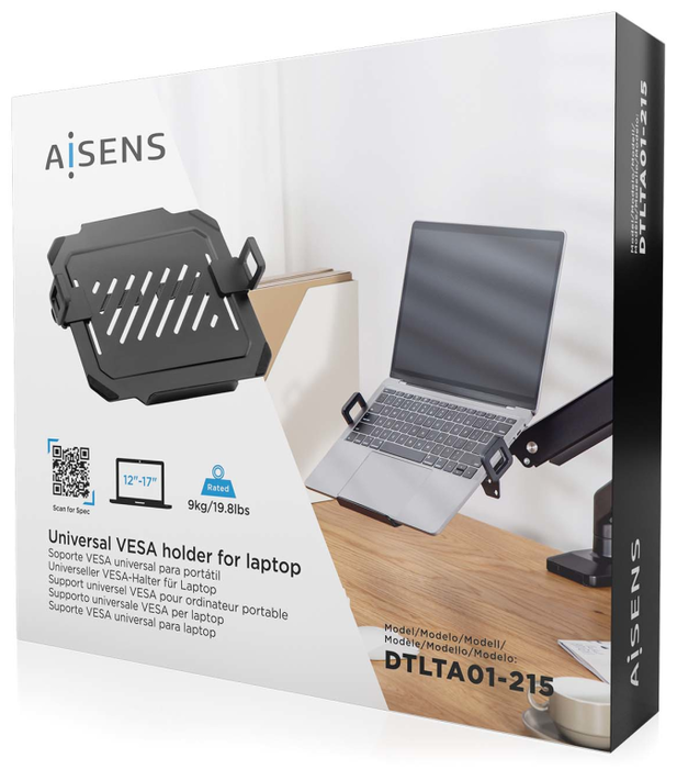 Aisens Soporte Universal para Portátil 12-17 Negro