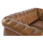 DKD Home Decor Sofá de 2 Plazas en Piel Cuero Envejecido Marrón