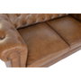 DKD Home Decor Sofá de 2 Plazas en Piel Cuero Envejecido Marrón