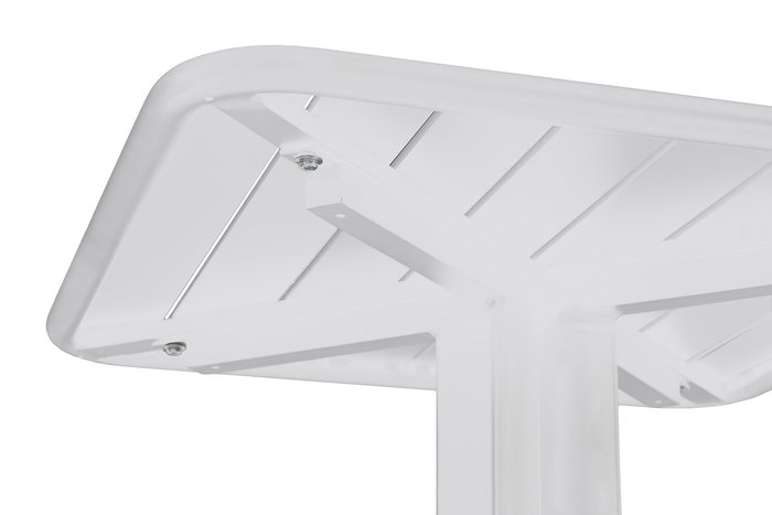 DKD Home Decor Mesa Bar Terraza Y Jardin Blanco 60 x 102 x 60 cm Set de 3