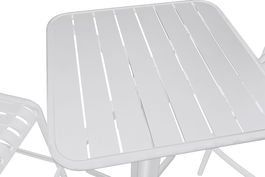 DKD Home Decor Mesa Bar Terraza Y Jardin Blanco 60 x 102 x 60 cm Set de 3