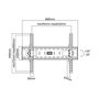VALUE Soporte de Pared para TV y Monitor 17.99.1218, Inclinable, Negro, Acero, para Pantallas de 32 a 60 Pulgadas