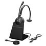 Jabra Engage 55 SE Auriculares Mono Inalámbricos Diadema para Oficina/Call Center, Negro, con Estación de Carga, Optimizado para Microsoft Teams, Ref: Link400c MS