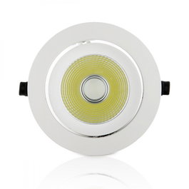 Foco Downlight LED COB Circular Orientable 40W 5.000Lm Blanco Frío 6000K