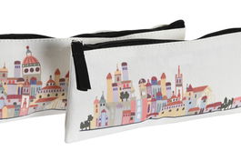 DKD Home Decor Estuche Urban Multicolor Blanco 2.5 x 9.5 x 22.5 cm (12 Unidades)