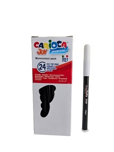 Carioca Joy Rotuladores Negro Set de 24 Carioca Joy Rotuladores Negro Set de 24