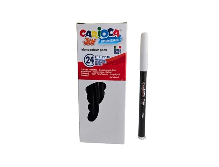 Carioca Rotulador Joy Punta Fina 2,8 mm Lavable Color Negro