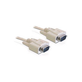 DeLOCK Cable serial RS-232 D-Sub 9 macho a macho de 2 m